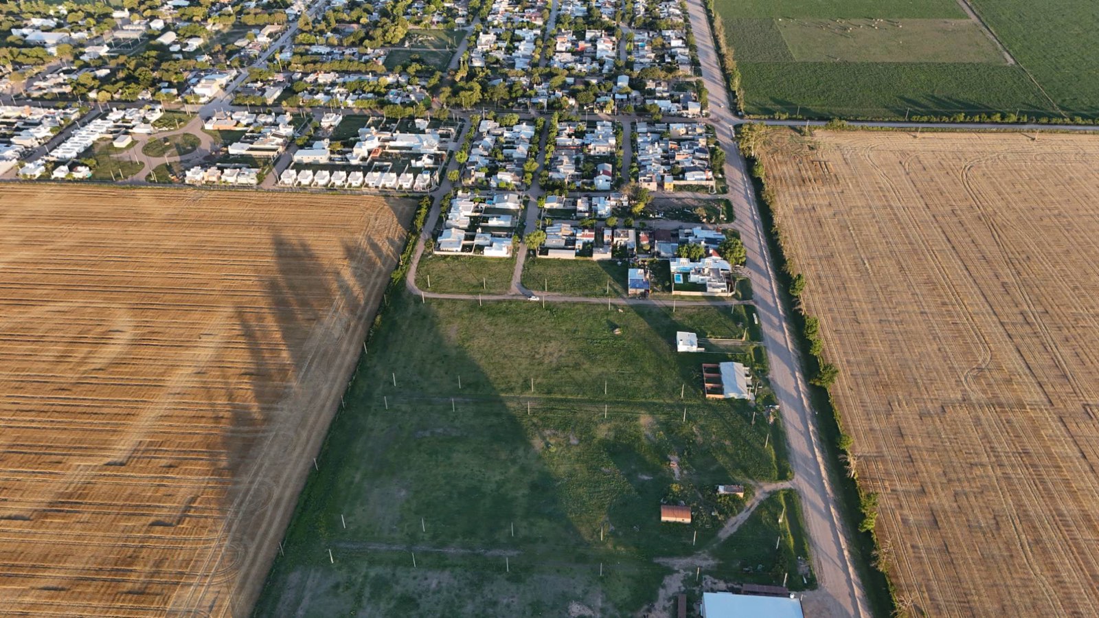 El loteo junto a la zona urbana de Brinkmann